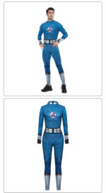 The Fantastic Four First Steps long sleeve jumpsuit For Men - front and back - model show