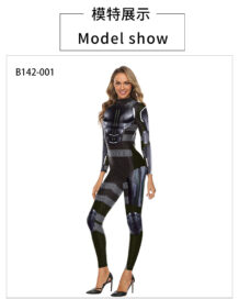 X-Men Dark Phoenix halloween Jumpsuit For Women black