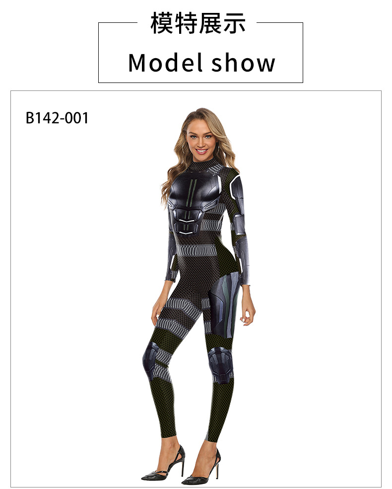 X-Men Dark Phoenix halloween Jumpsuit For Women black