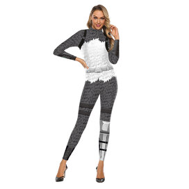 Bandage Bodysuit For Cosplay Costume ,Long Sleeve Jumpsuit Costume