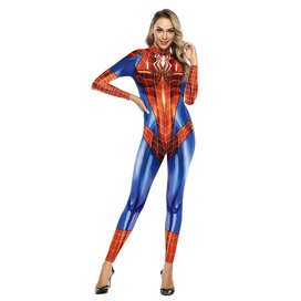 Marvel Spider Men Cosplay Jumpsuit Women ,Long Sleeve Jumpsuit Costume