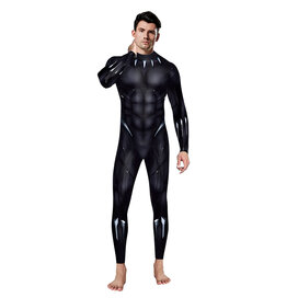 Superhero Black Panther Cosplay Jumpsuit ,Long Sleeve Jumpsuit Costume